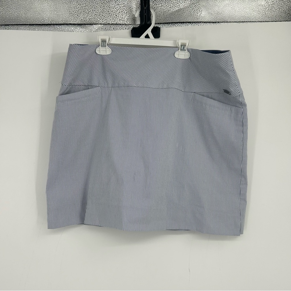 S.C. & Co. Blue Stripe Athletic Skort Size XL‎ Tennis Golf Outdoor Preppy